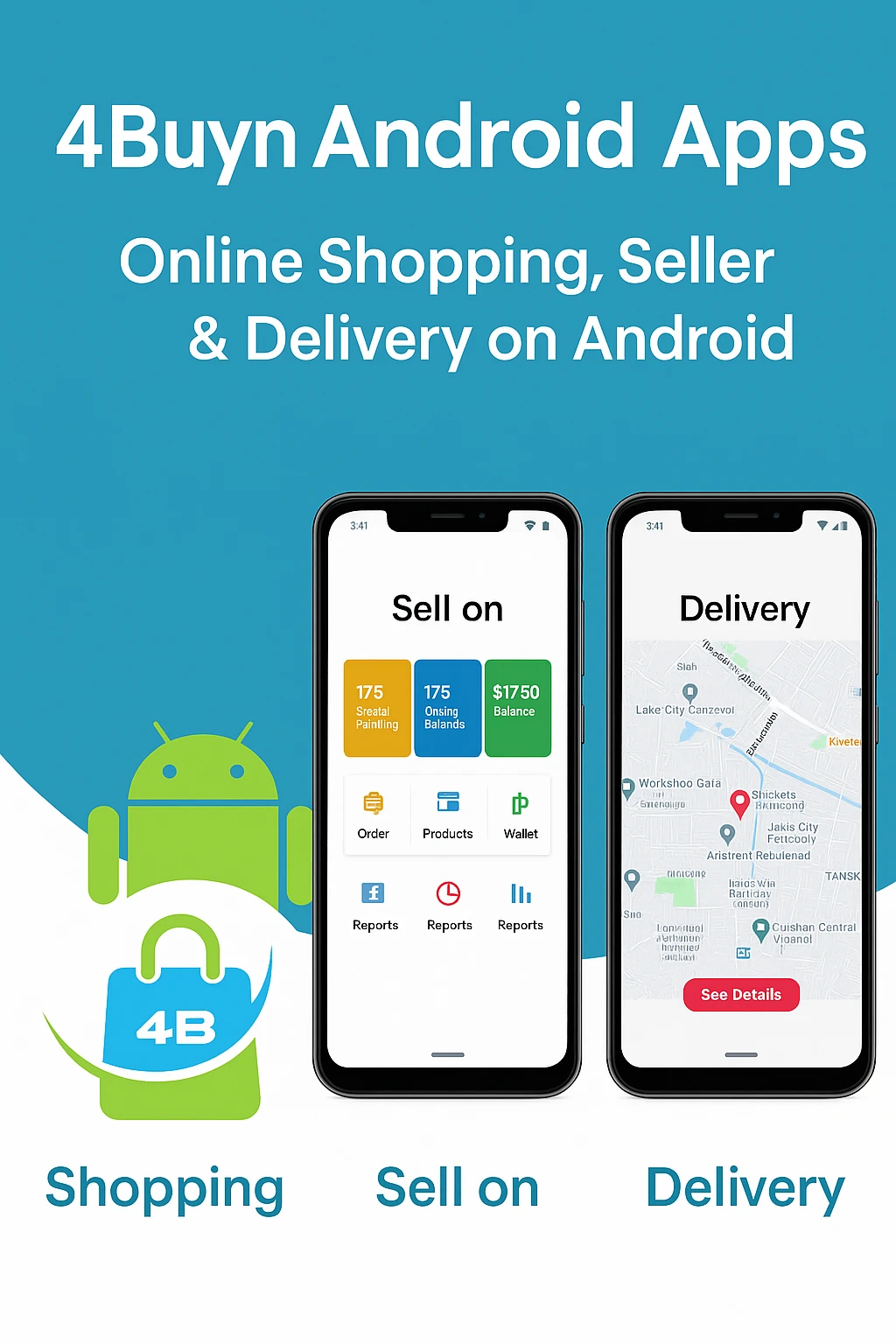 4Buyn Launches Three Android Apps: Shopper, Seller, and Delivery