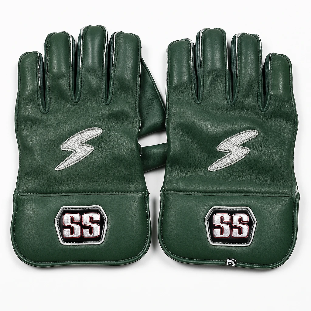 SS Wicket Keeping Gloves – Pro Series Green Edition