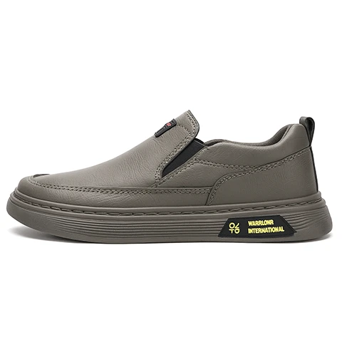 Men’s Grey Slip-On Casual Shoes – Warrior International Design