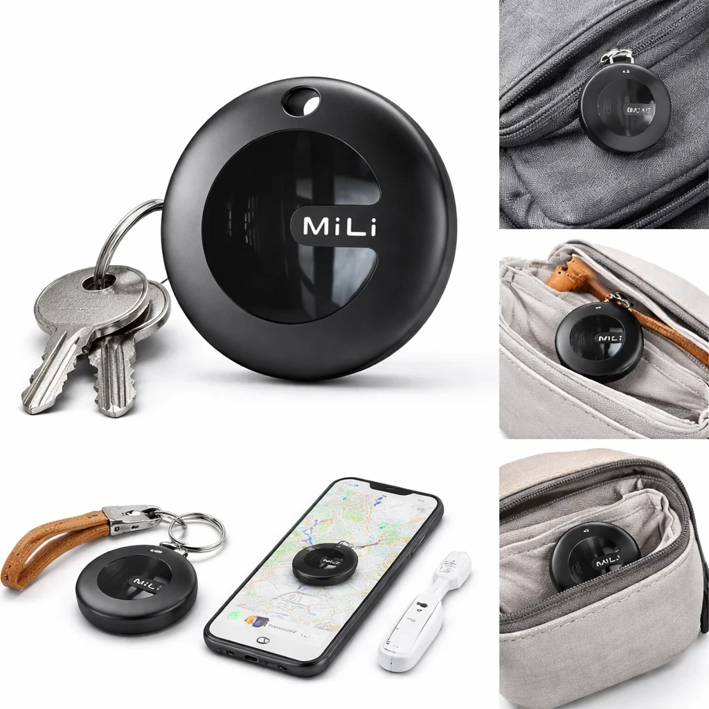 MiLi MiTag Go Smart Finder – Bluetooth Tracker for Keys, Wallet & Bags (And+IOS)