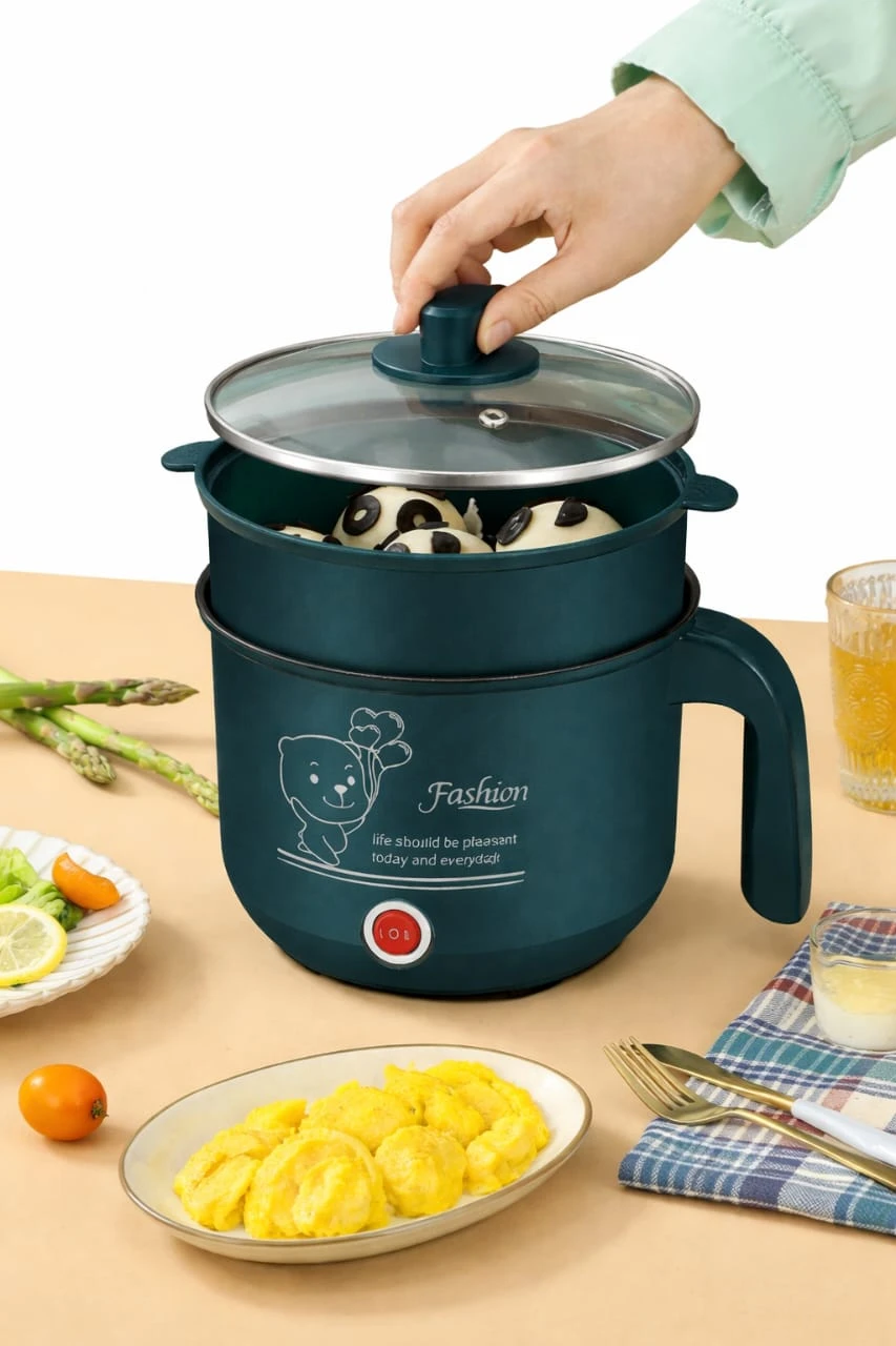 8L Multifunction Electric Cooking Pot with Steamer...