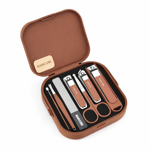 7 In 1 Stainless Steel Nail Clipper Set Manicure &...
