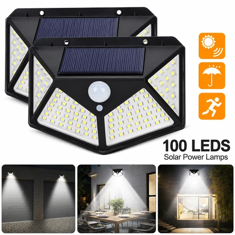 100 LED 4 Surface Solar M...